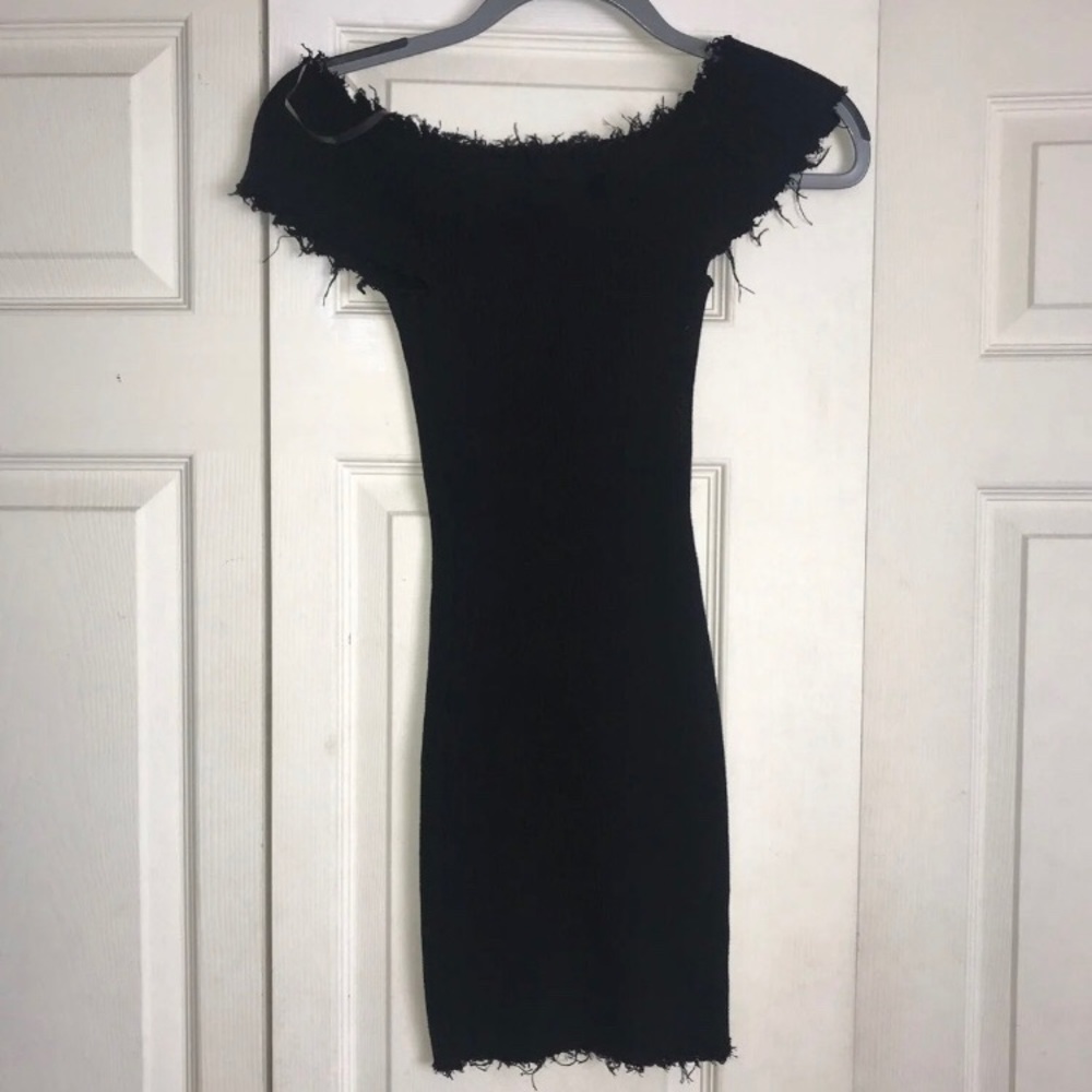 Black bandage fitted dress